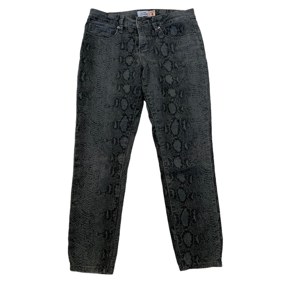 Royalty For Me Python Print Mid Rise Pants Size 6 - Picture 1 of 17